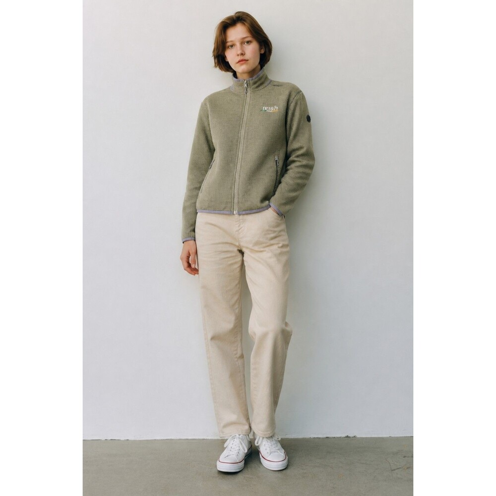 IRISH Embroidered Regatta Great Outdoors Womens 3X Full Zip Fleece Jacket Green